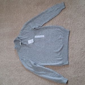 Croft&Barrow 1/4 zip sweater size small, gray
